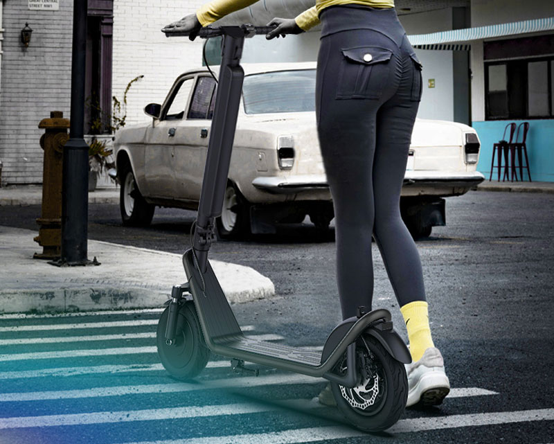 X11-36V 13Ah 450W 10 Zoll gro&szlig;er faltbarer E-Scooter mit zwei R&auml;dern und langer Batterie